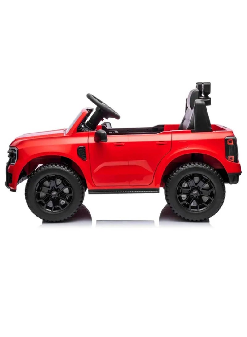 Ford Ranger Ride on Pickup 12V RC & Manual Drive – RED - Image 4